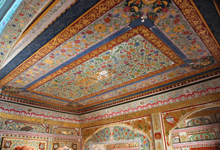Ornamental ceiling of Jivan Vilas